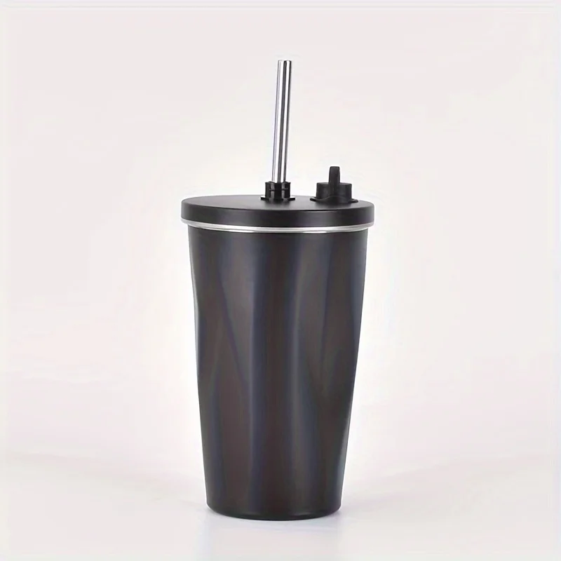 

Кофейная чашка из нержавеющей стали 304, ромбовидная соломенная изолированная чашка, автомобильная портативная портативная простая чашка для воды большой емкости