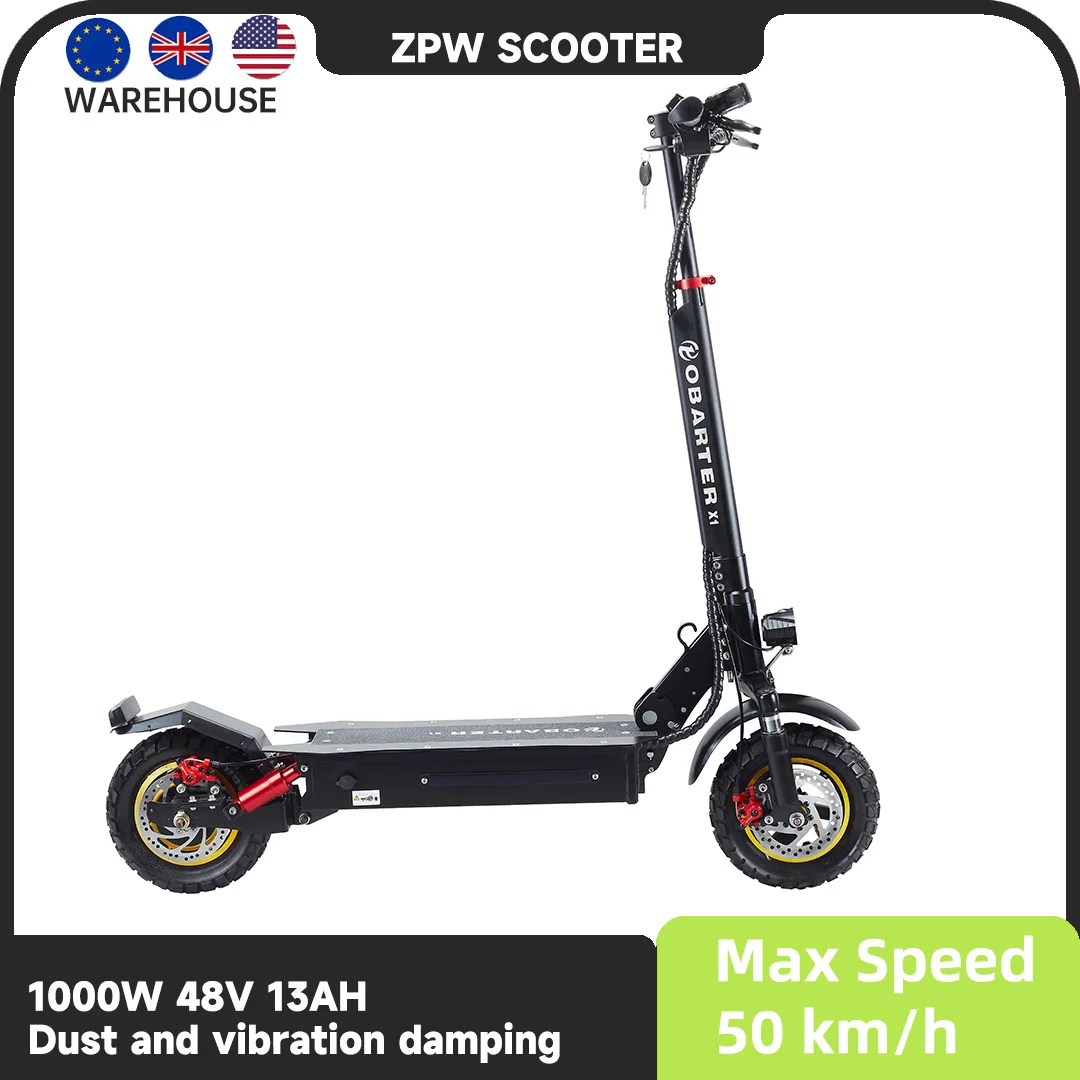 

X1 MAX 48V 1000W 13AH Electric Scooter Dual Drive e scooter Max 50km/h Disc Brake Folding Electric Kick Scooter