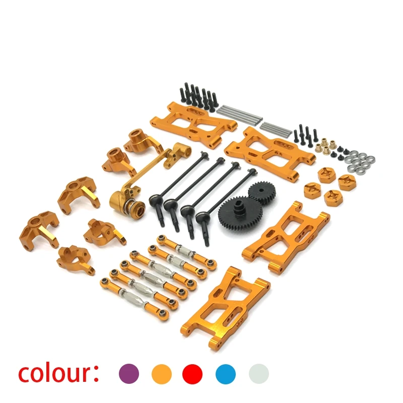 Enlarge Wltoys Metal  Set RC Car Parts 144001 124019 124018 124017 124016 Upgraded  Parts