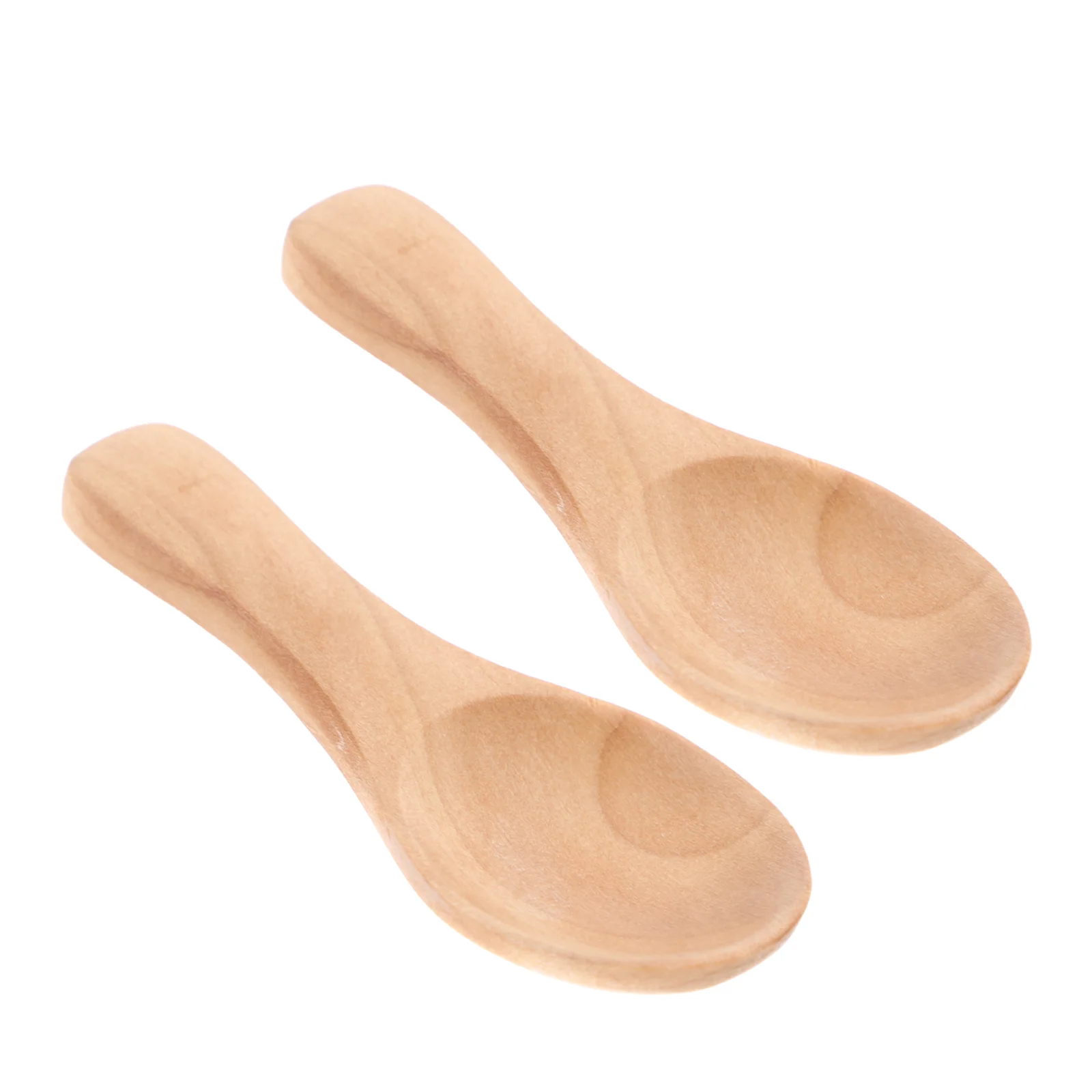 

2 Pcs Coffee Spoons Short Handle Bath Salts Accesorios Bamboo Teaware Accessories Mini Wooden