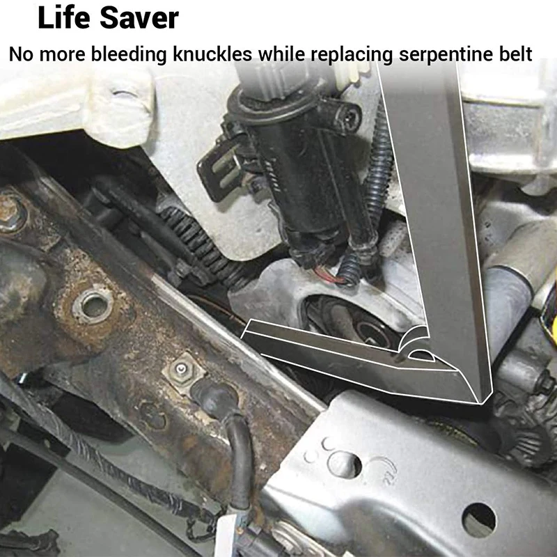 Инструмент для снятия натяжителя змеевидного ремня R52 R53 совместимый с