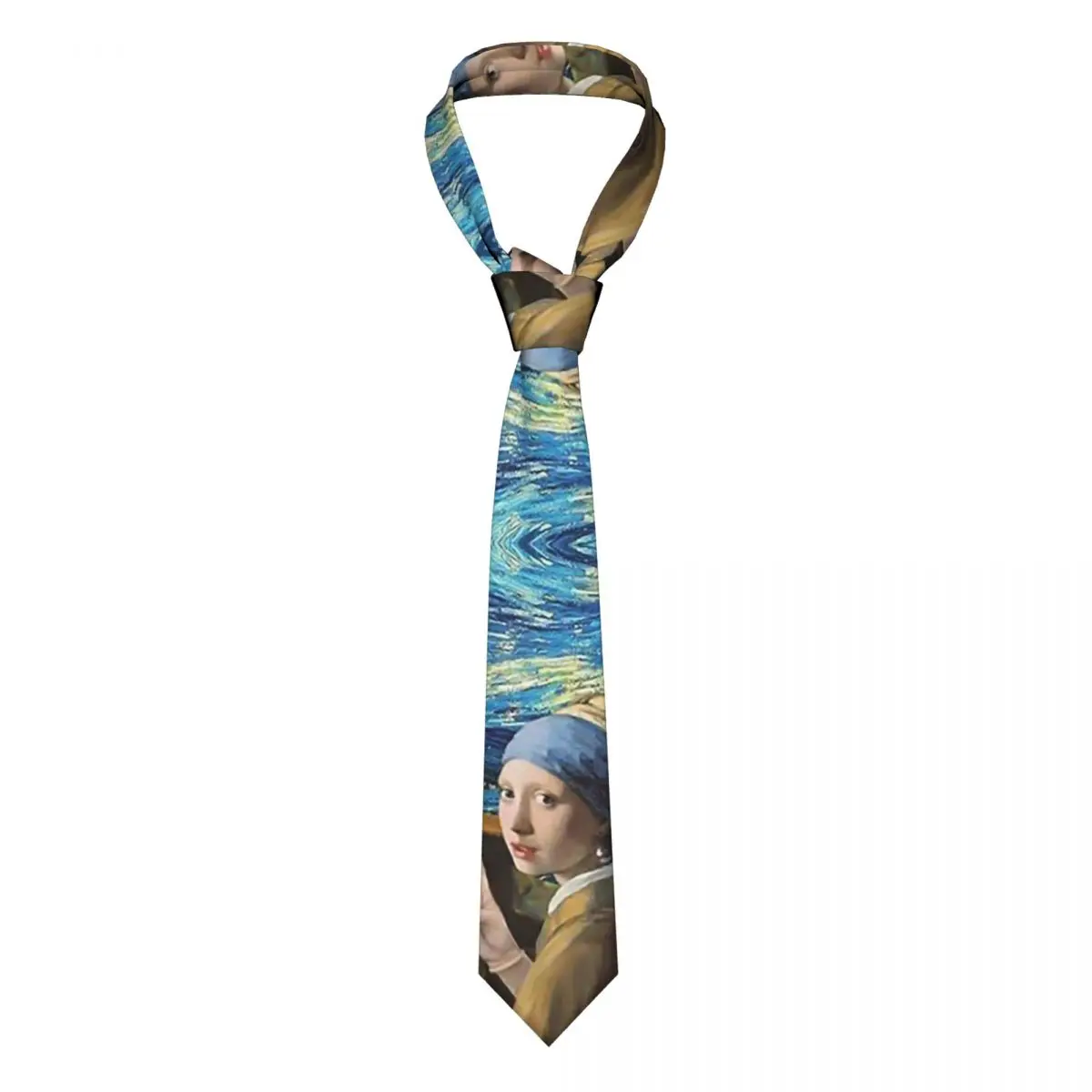 

Галстуки унисекс с рисунком Моны Лизы, из полиэстера, 8 см