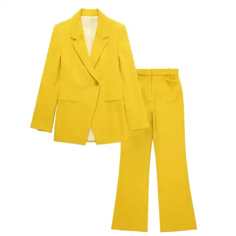 Женский пиджак на одной пуговице, офисный пиджак в стиле ретро с длинным рукавом и карманами, шикарная куртка, новинка 2022