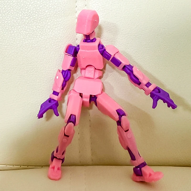 3D Печатная Фигурка Робота Многошарнирный Мобильный Манекен С Оружием Настольные