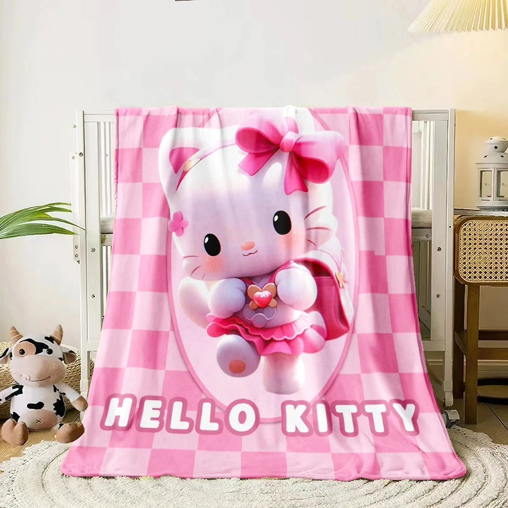 Одеяло Hello Kitty украшения Sanrio милое одеяло для комнаты девушек очень тонкое