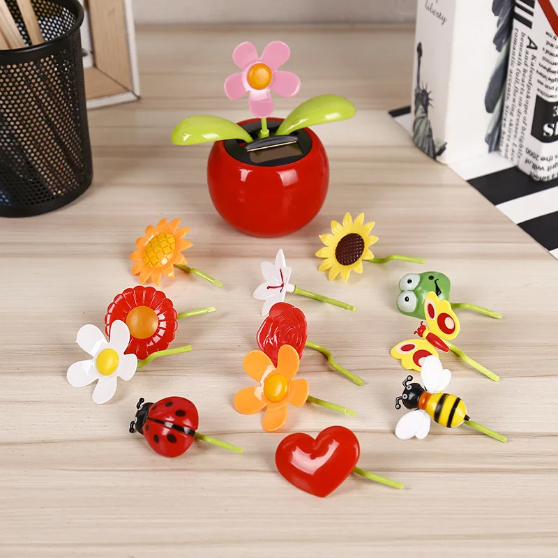 

Car Ornaments Supplies Sun Flower Solar Shaking Head Ornament Flower Five Colors High Temperature Resistant Car Accessories