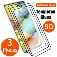 3pcs full cover glass for samsung galaxy a51 a71 a12 a21 a31 a41 a11 screen protector for samsung a50 a70 a40 a30 a20 a10 glass