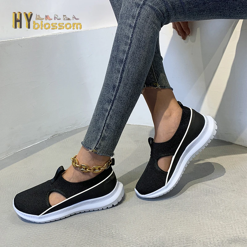 Women Shoes 2022 Fashion Sneakers Mesh Casual Sports Shoes Woman Breathable Flat Running Shoes Platform Shoes Shoes for Women