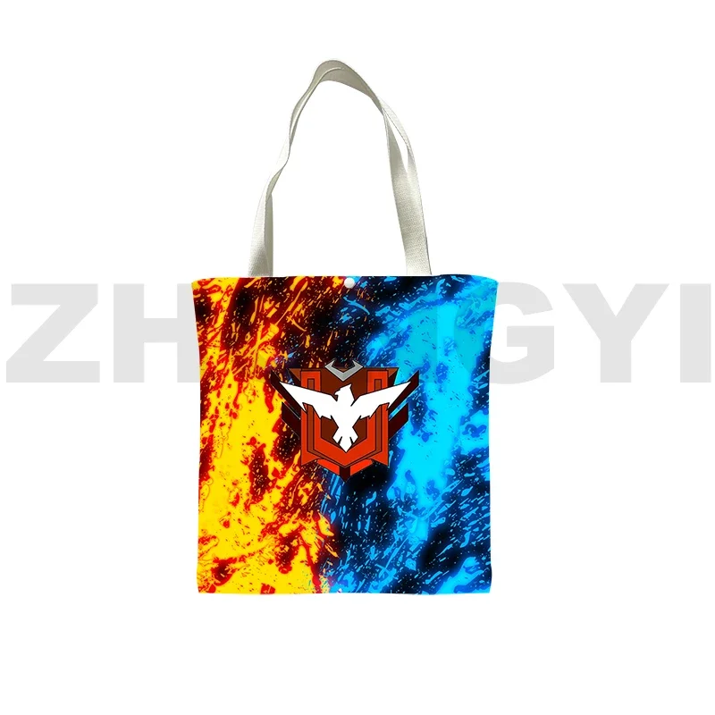 Легкая портативная сумка на плечо Free Fire Garena 3D Harajuku Game Tote Bag Повседневные сумки