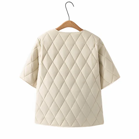 BISENMADE Женская парка осенняя тонкая  плюс сайз