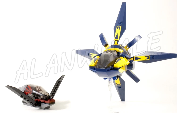 195 шт. Super Fighter Blaster Showdown Necrocraft Galaxy Guardians Wings 10248 строительные блоки игрушки