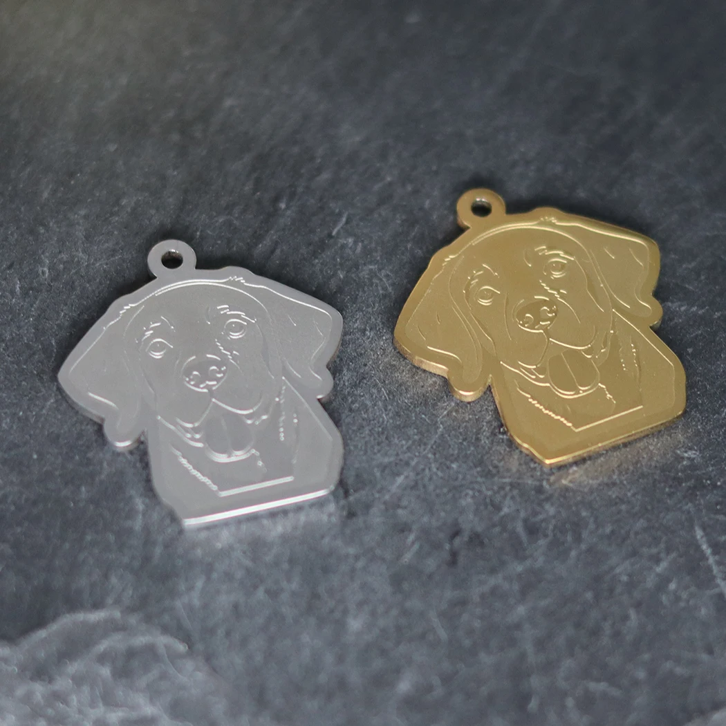 2 шт. очаровательное ожерелье из лабрадора-ретривера для женщин и мужчин