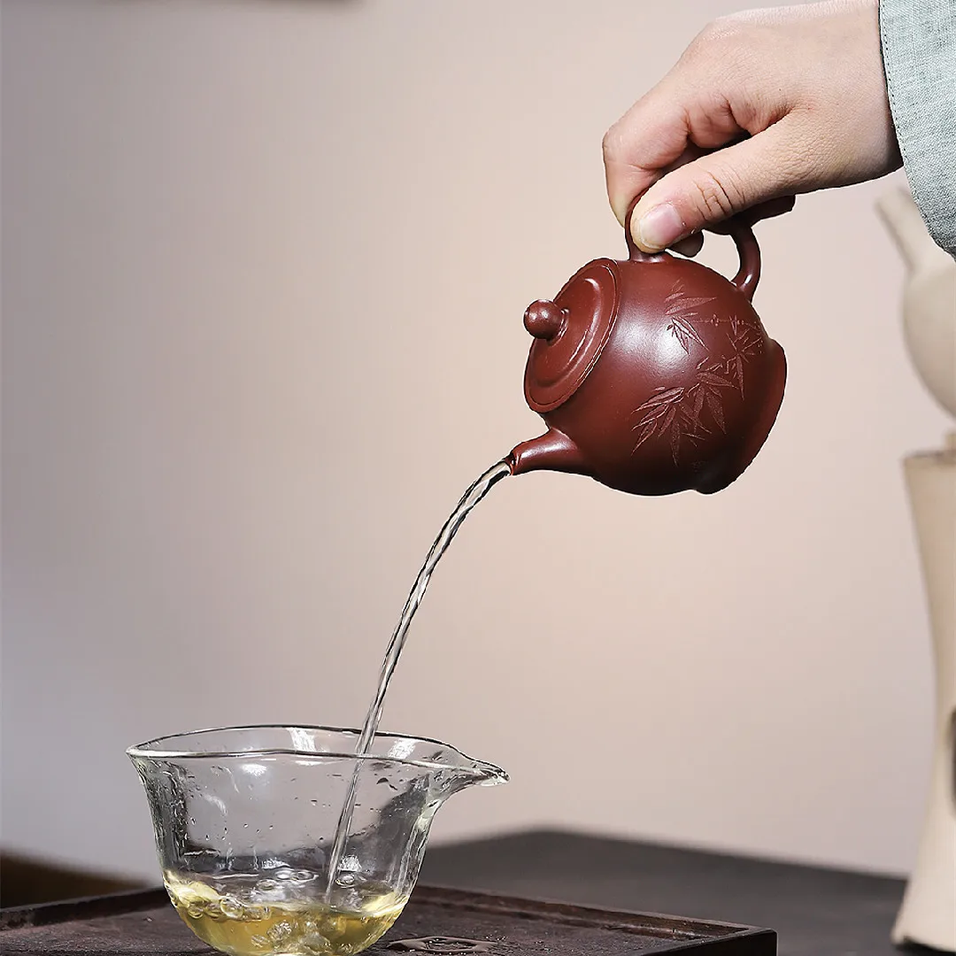 Высокое качество Исин фиолетовый песочный чайник руда красная кожа гениальное