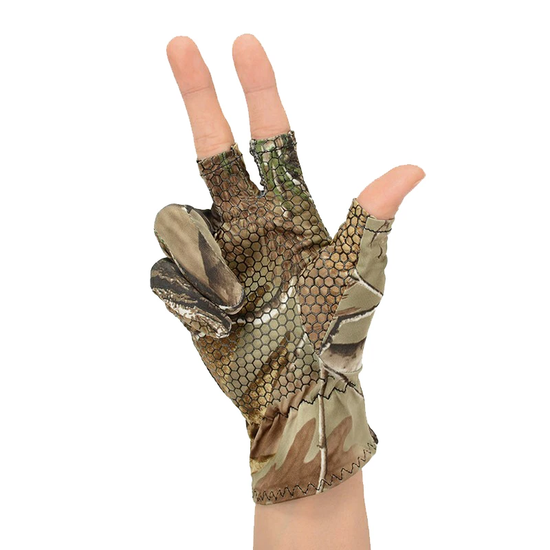 Перчатки рыболовные мужские с УФ-защитой дышащие митенки для ловли карпа 3