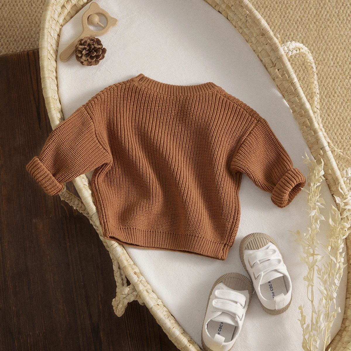 Ma&baby 0-9M Autumn Baby Boys Girls Knit Sweater Clothes Toddler Infant Newborn Knitwear Soft  Long Sleeve Baby Pullover Tops