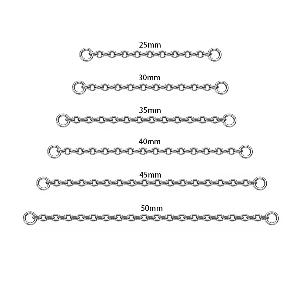 Фото Серьги-цепочки Kenbao, 10 шт., оптом, из титана ASTM F136 G23, аксессуары для пирсинга хряща, хеликса, носа, в наличии №1