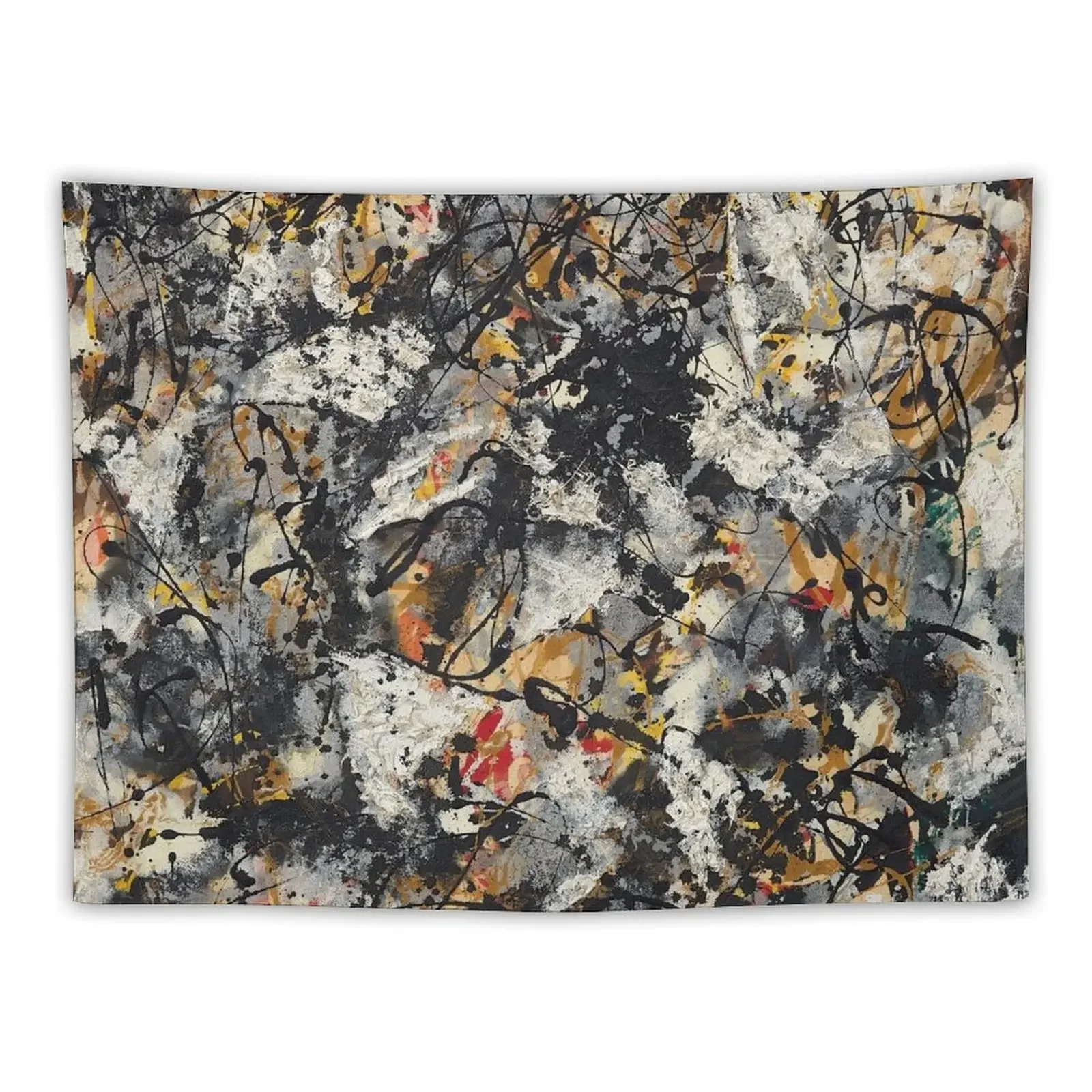 Джексон полнесс-композиция с красными мазками гобелен украшение для комнаты