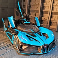 124 bugatti bolide alloy sports car model diecasts metal vehicles car simulation sound light collection childrens toy gift