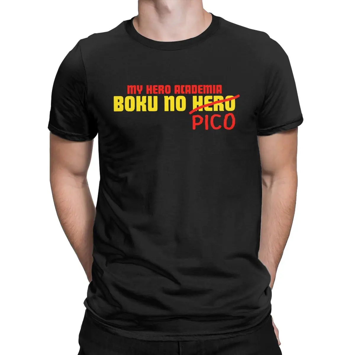 Мужская футболка Boku No Pico Not Hero Академия хентай аниме новинка с коротким рукавом из