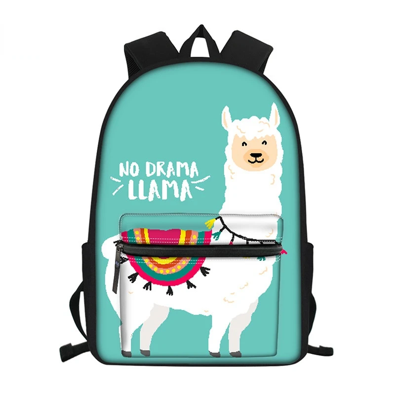 

Dropshipping Alpaca Backpacks for Teenager Girls Children School Backpack Kids Book Bag Polyester School Bags Mochila Infantil