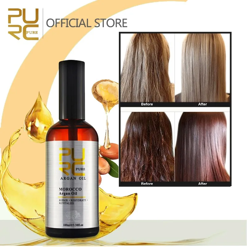 

PURC Moroccan Argan Oil Essence Nourishing Hair Essential Oil Hair Care (100ml)