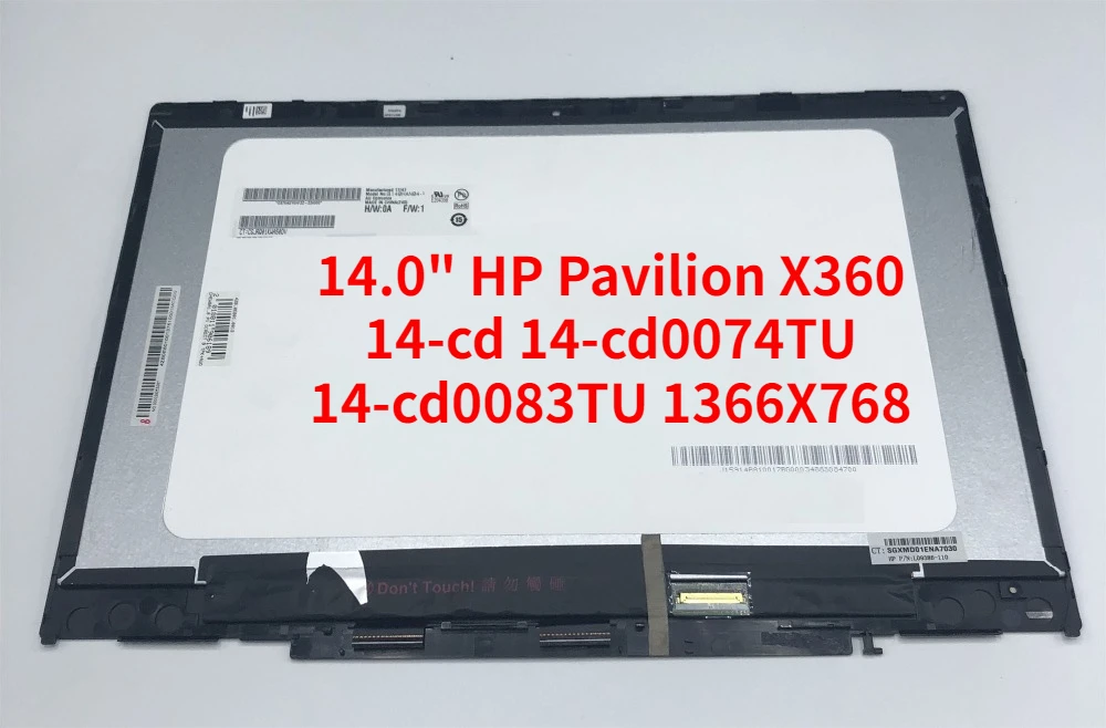  - 14, 0     HP Pavilion X360 Convertible 14-cd 14-cd0074TU 14-cd0083TU 14-cd0088TU HD 1366X768 