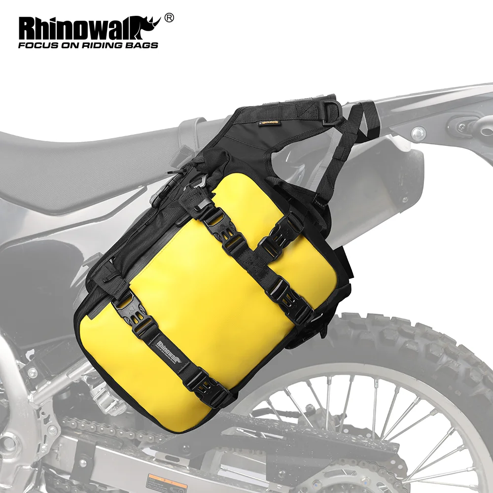 Боковые сумки и сумка для мотоцикла Rhinowalk, 2 шт., универсальная Водонепроницаемая седельная сумка для мотора 6L/8L/10L/15L для большинства моторов