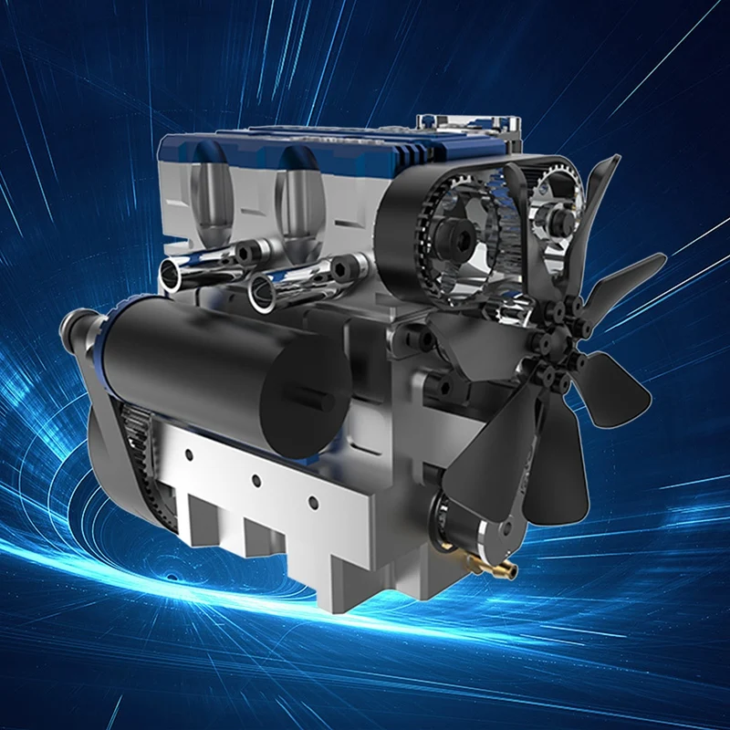 

4-тактный двухцилиндровый двигатель TOYAN X-Power 7 куб. См с водяным охлаждением, метаноловый двигатель для модели автомобиля с дистанционным упр...