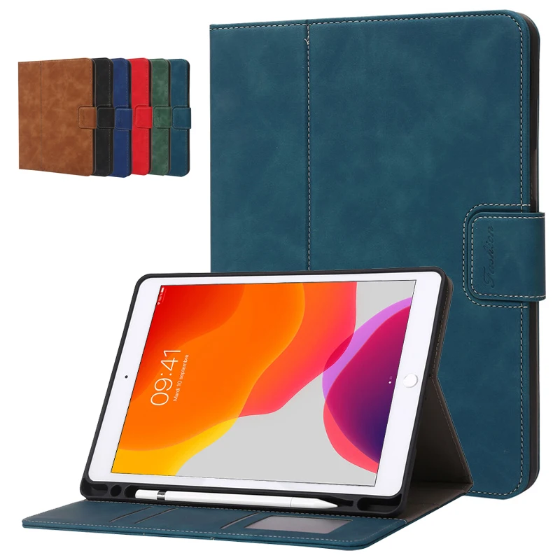 Holder Luxury Pu Leather Wallet Cover For Funda Ipad 10 2 10.2 9.7 Ipad 10th 9 8 7 6 5 Th Gen Air 1 2