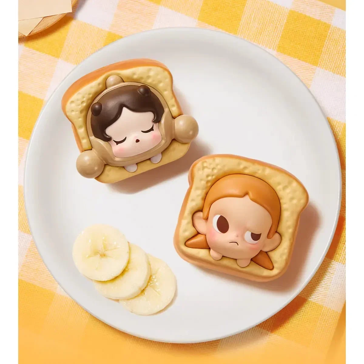 POP Bean Baked Bread Series Crybaby Pucky Molly Zsiga Labubu CHAKA Dimoo Skullpanda Фигурка куклы Игрушки Подарки для