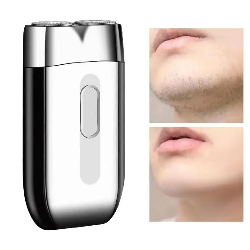 Portable Electric Shaver Washable Mini Shaver Electroplating Pocket Shaver Waterproof Portable Shaver Auto Sharpen