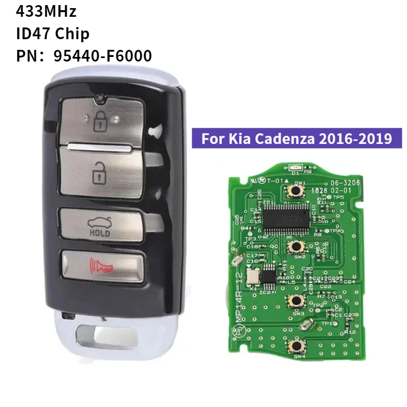 Артикул: 95440-f6000 для Kia Cadenza 2016 2017 2018 2019 МГц ncf2951x id47 чип FCC ID: TQ8-FOB-4F10 умный