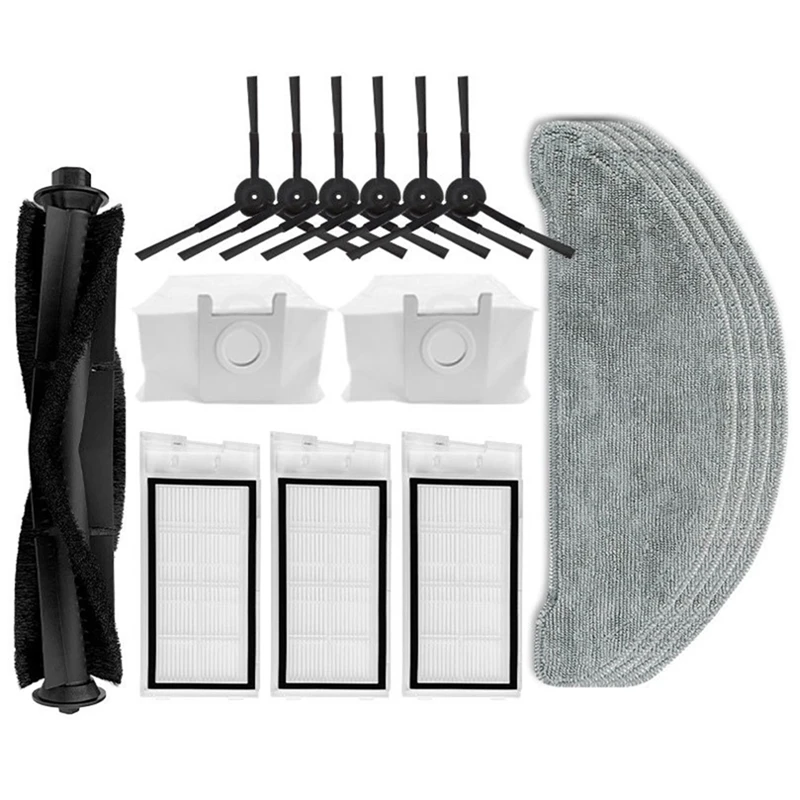 

For ROIDMI EVE Plus Vacuum Cleaner Parts Main Brush Side Brushes Dust Bags Hepa Filters Mop Cloths