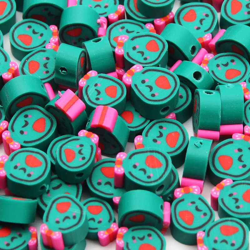 

Бусины из полимерной глины, 8 х10 мм