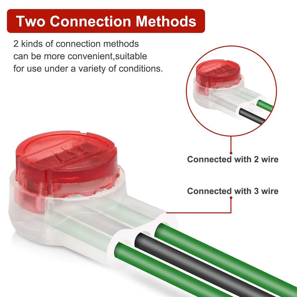 

50PCS Gel Connector Plastic 0.9-0.4 19-26AWG 0.65-0.4 22-26WAG Dampproof Cable Connector For Waterproof Robotic Lawnmower