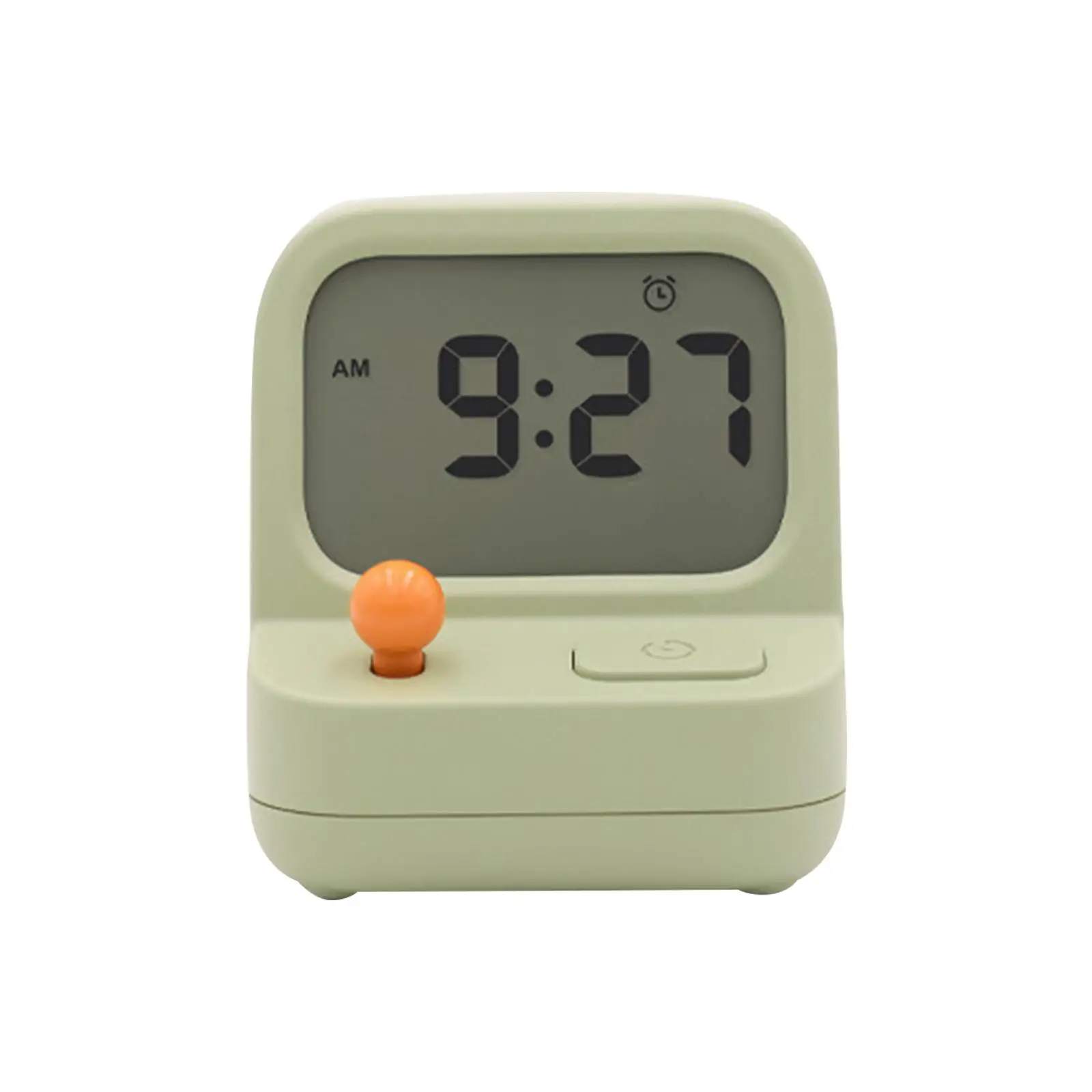 S Novelty Digital Clock Backlight Non Ticking Display Time, Date Desk Clock For Bedroom Living Room Home Decoration