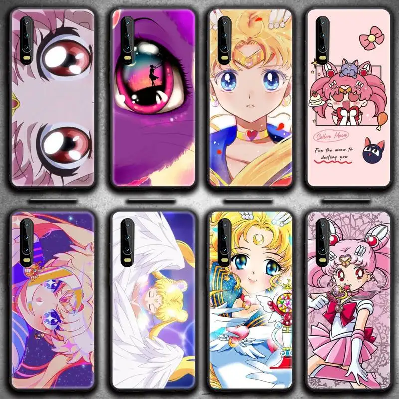 Sailor Moon Eyes Phone Case for Huawei P20 P30 P40 lite E Pro Mate 40 30 20 Pro P Smart 2020