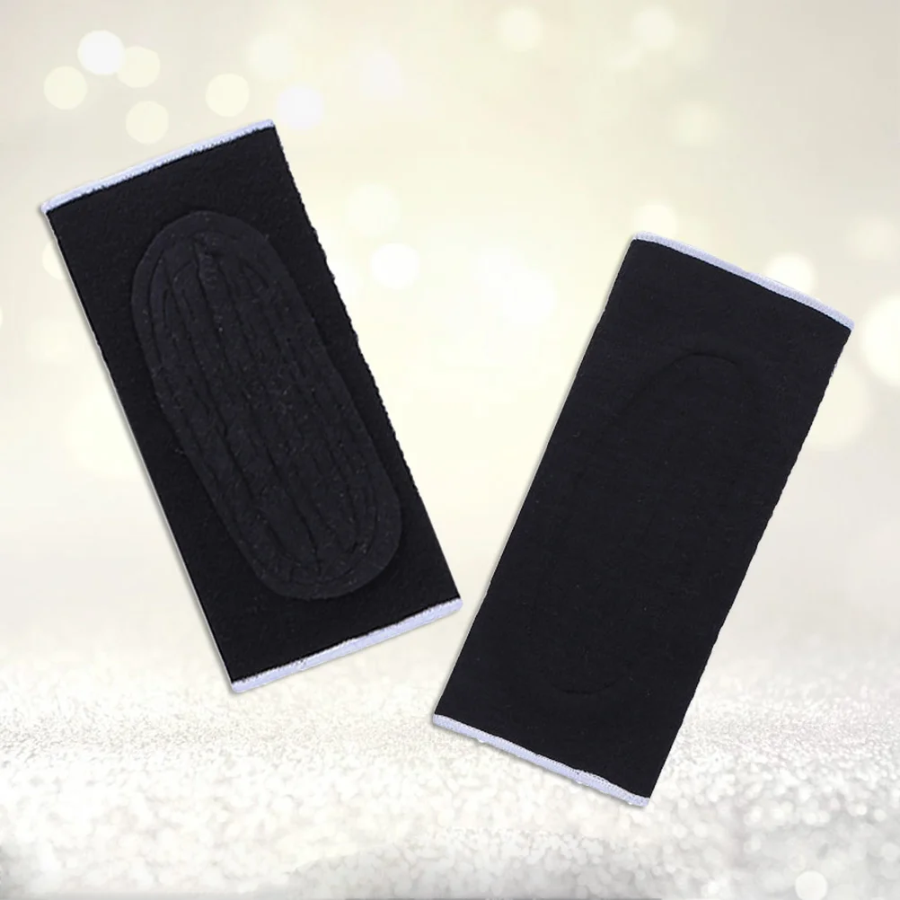 

1 Pair Unisex Warm Knee Pads Ride Elastic Sleeves Kneecap Thicken Warm Kneepad for Sports Cycling (Black)