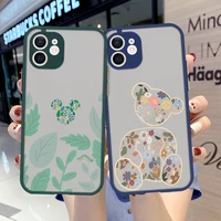 cute leaf flowers animal phone case for oneplus 10 9 pro 9rt 9t 7t 7 t pro 6t matte phone cover for oneplus nord ce nord 2 case