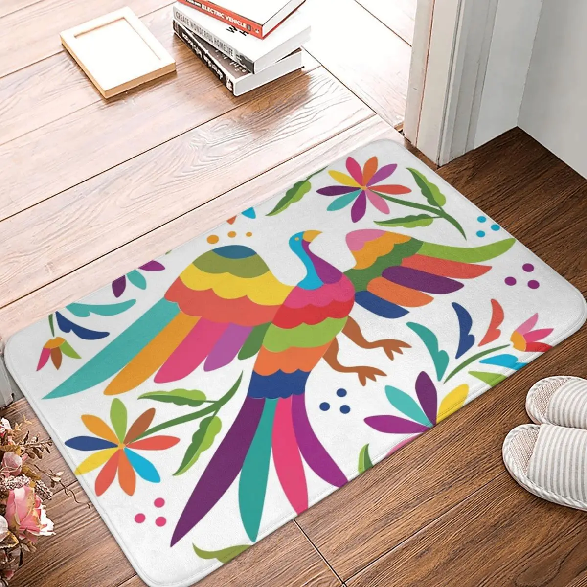 

Otomi Bird Doormat Polyester Floor Mat Cushion Carpet Kitchen Entrance Home Rugs Mats Balcony Anti-slip Footpad