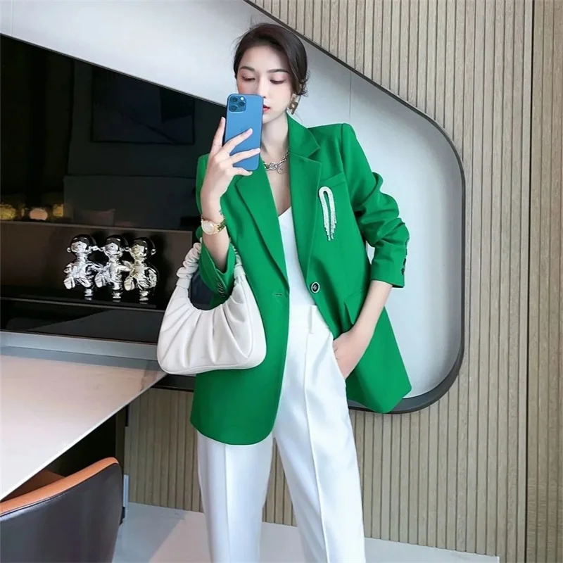 2022 весенне-осенний костюм куртка в стиле Ins и западном со скидкой возраста
