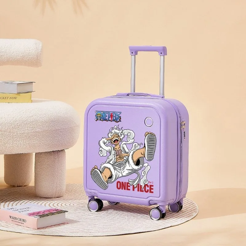 Фото Чемодан One Piece с Ника-Санги (белые волосы), прочный, бесшумный, с универсальными колесами, выдвижной ручкой, креативный, анимационный, периферийный аксессуар для путешествий №3