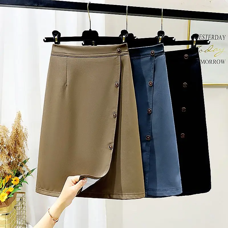 

Elegant Mall Gothic Trumpet Women Long Skirts Grunge High Waist Split Sexy Club Long Skirt Slim Profession Ladies Streetwear O78