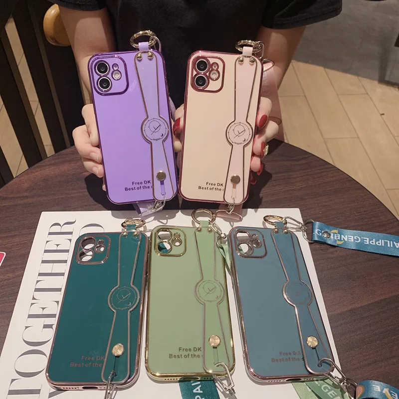 Гальванический чехол для IPhone 13Promax 13mini 12Mini 11 Pro MAX XS XR X SE 6 6S 7Plus 8Plus мягкий из ТПУ с