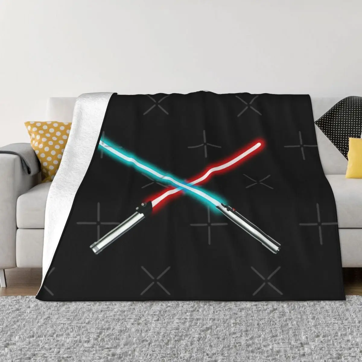 Остановите войны-дуэлированное плюшевое одеяло одеяла для пар зимнее теплое