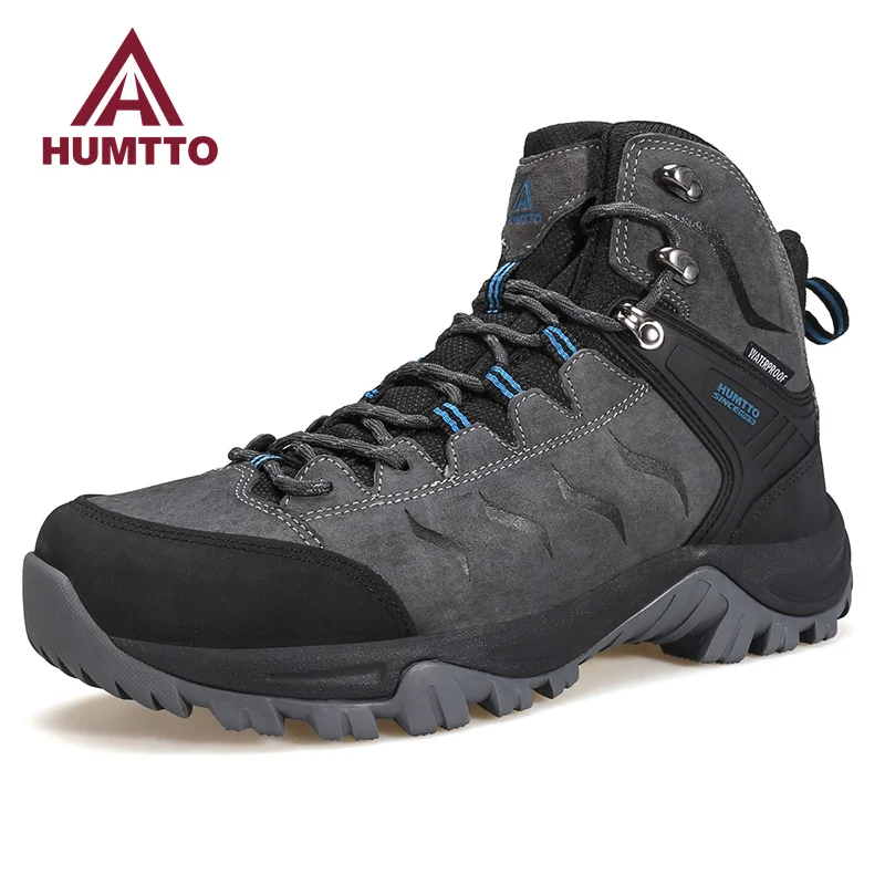HUMTTO Waterproof Hiking Boots for Men Winter Sports Trekking Shoes Mens Luxury Designer Outdoor Climbing Hunting Sneakers Male