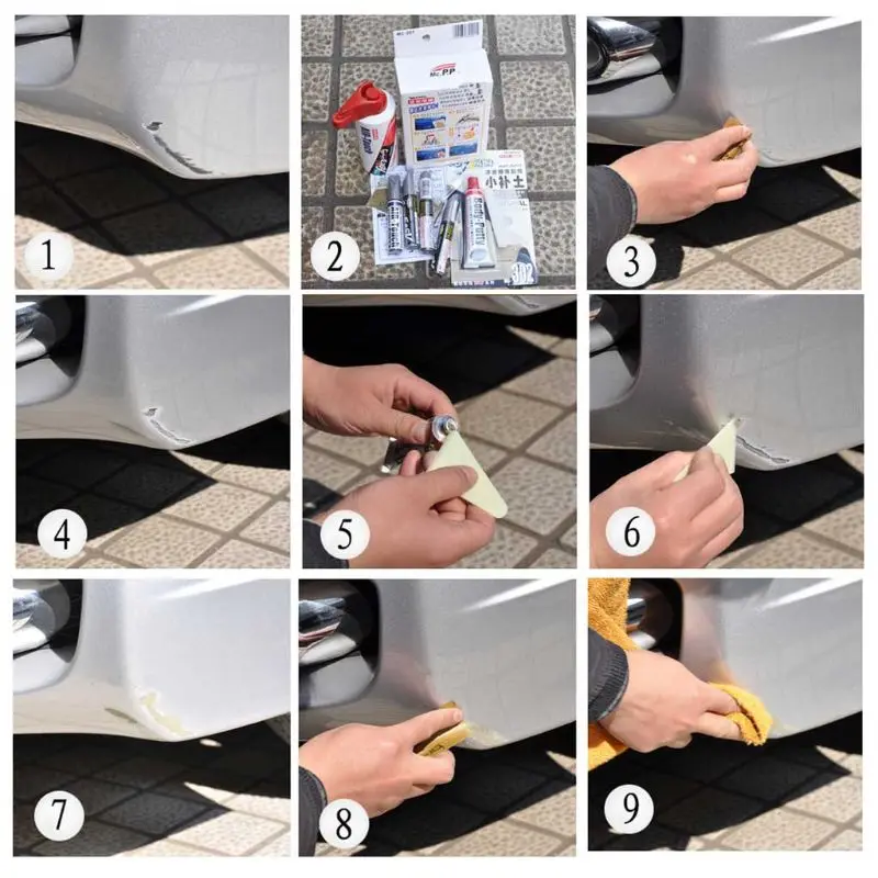 Шпаклевка для кузова автомобиля наполнитель царапин краска репсовая ручка