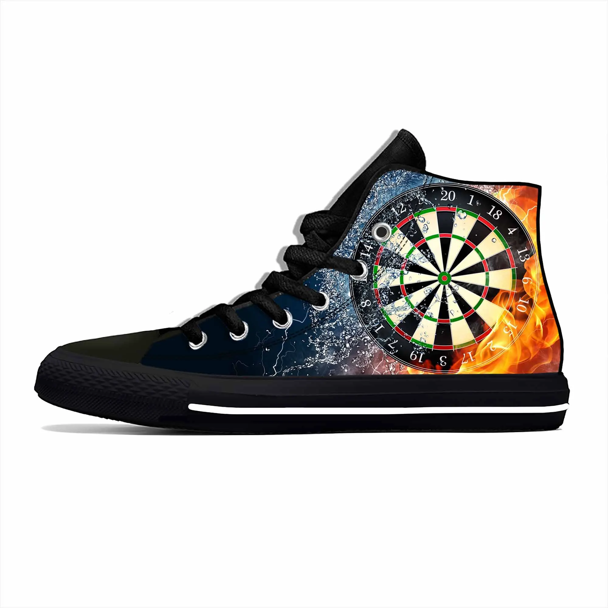 Game Sport Darts Dartboard Dart board Target Cool Casual Cloth Shoes High Top Comfortable Breathable 3D Print Men Women Sneakers