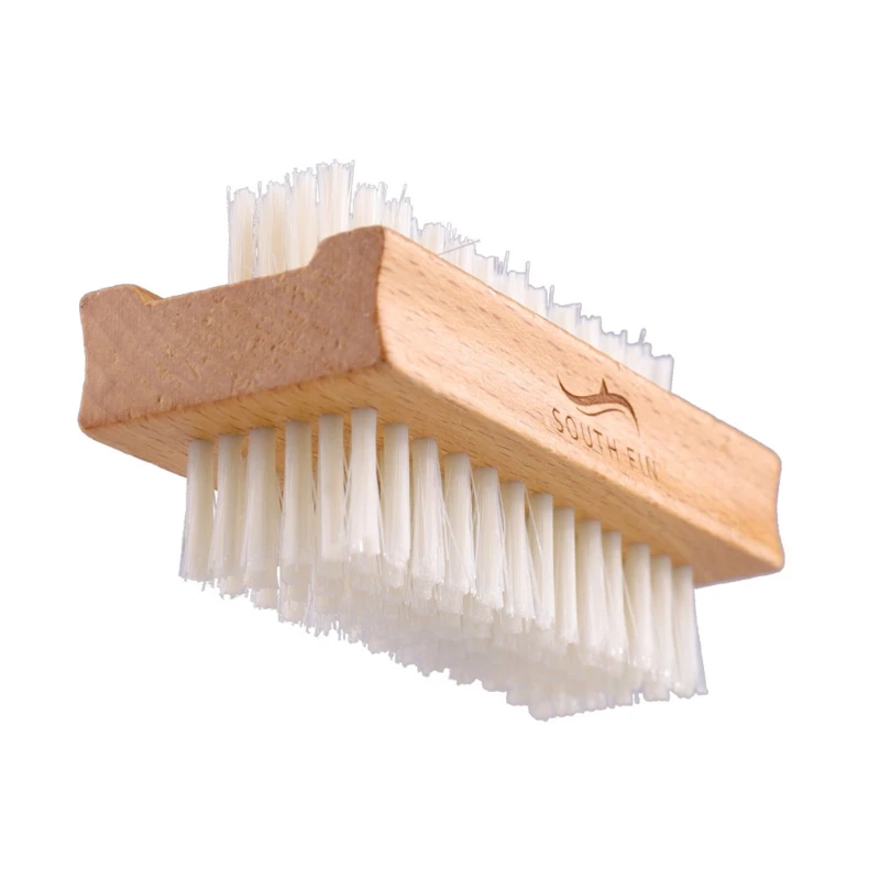 

Professional Rectangle Beech Wooden Cleaning Brush for Nail Double Sided Fingernail Toenail Scrub Cleaner Manicure Drop Shipping