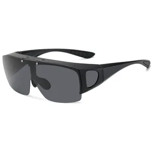 Imported Outdoor Polarized Photochromic Sunglasses Can Flip Up Riding Sun Glasses Myopia Reading Glasses Set 